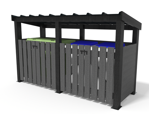  - Local CONTENEUR avec toit double ESPACE URBAIN