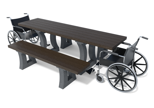 a:0:{} - Table de pique-nique adaptée aux pmr ARIZONA ESPACE URBAIN