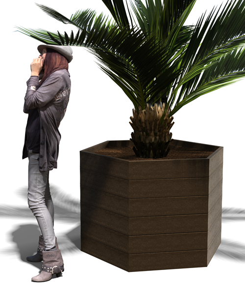  - Jardinières ESPACE hexagonales ESPACE URBAIN