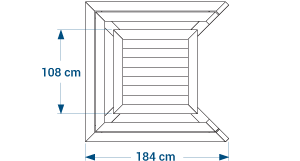 Shéma :Table de pique-nique adaptée aux pmr STATION