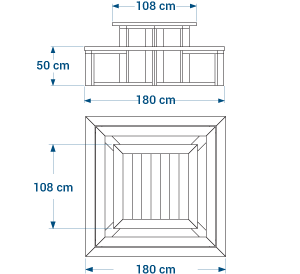 Shéma :table de pique-nique STATION