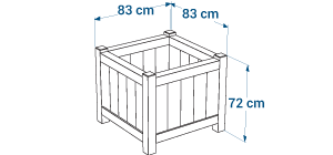 Shéma :Jardinière VERSAILLES