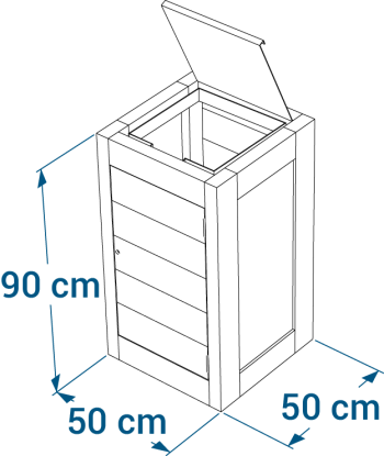 Shéma :Corbeille vigipirate avec plexi CANOPÉE