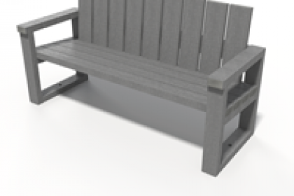 banc en plastique recyclé gamme Avenue