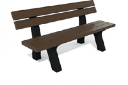 banc en plastique recycle et pieds moules gamme Porto