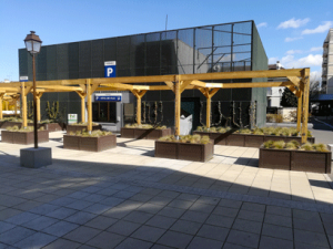 Aménagement d’une esplanade végétalisée en centre-ville