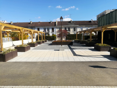 Aménagement d’une esplanade végétalisée en centre-ville