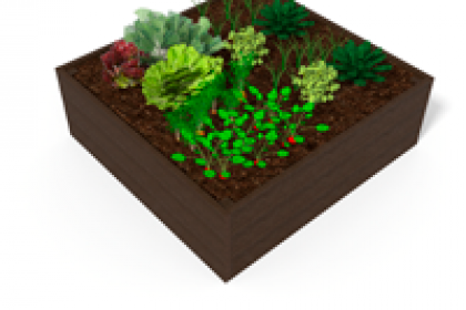 mini-jardin a poser en plastique 100% recycle pour ecoles et parcs