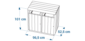 Shéma :Point tri 2 bacs ÉQUILIBRE