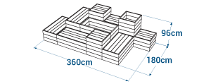 Shéma :Assises CUBE - Configuration 1