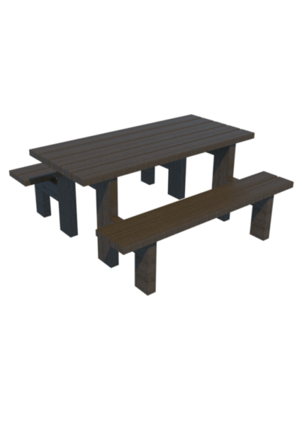 table pique-nique pour enfants en plastique 100% recycle - Table MADRID junior ESPACE URBAIN