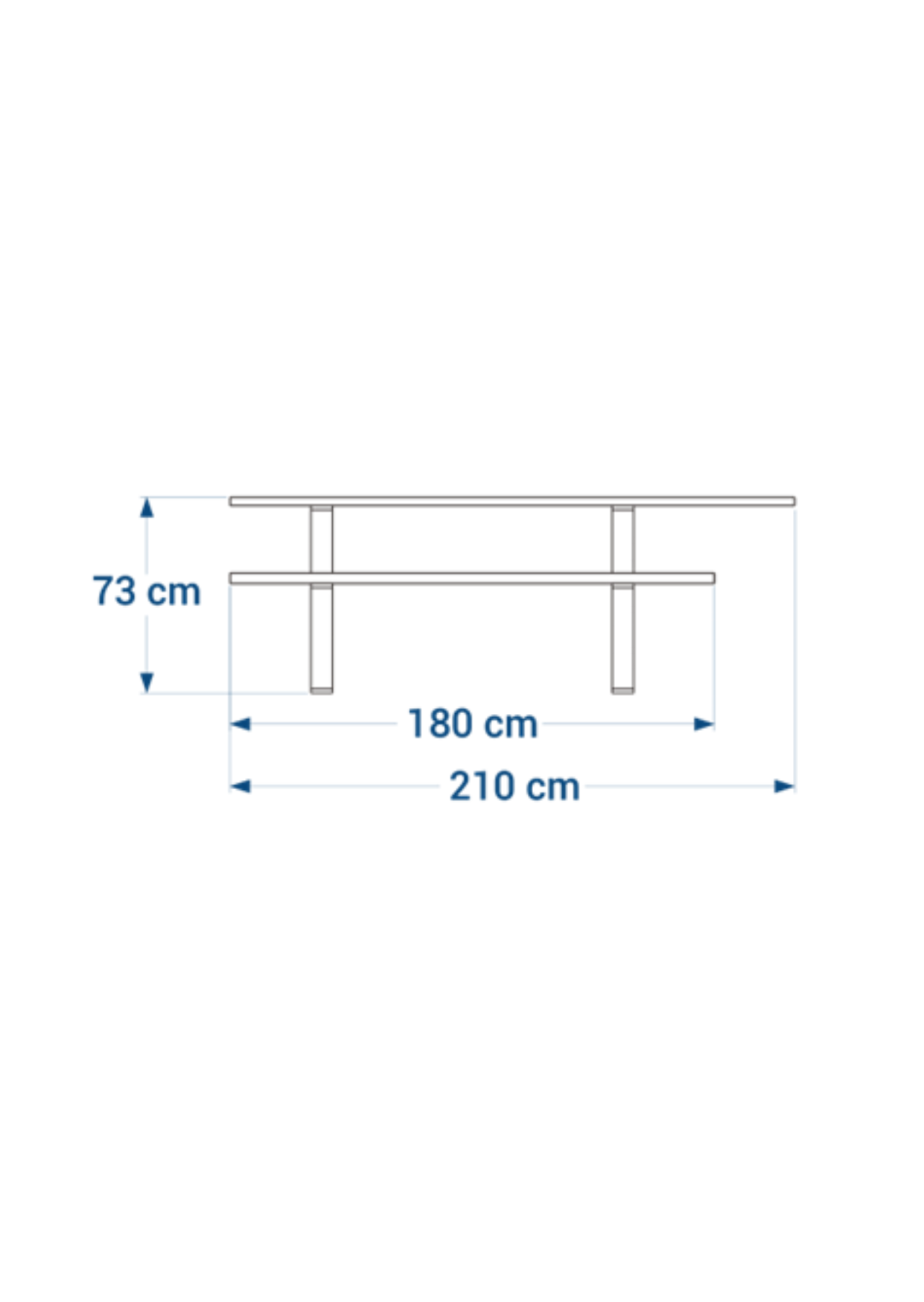 Shéma :Table de pique nique FP180 PMR