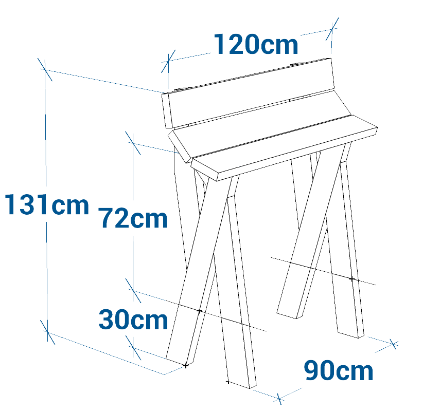 Shéma :Assis debout Atrium