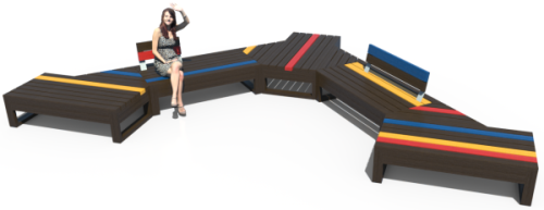  - Banquette Mya ESPACE URBAIN