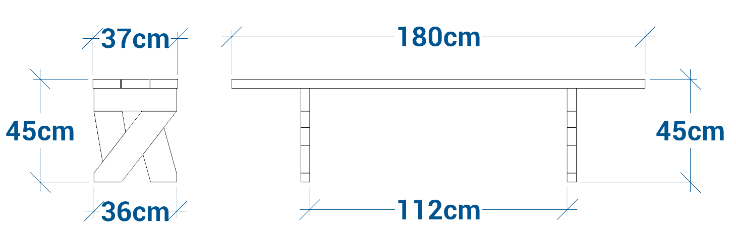 Shéma :Banquette Atrium