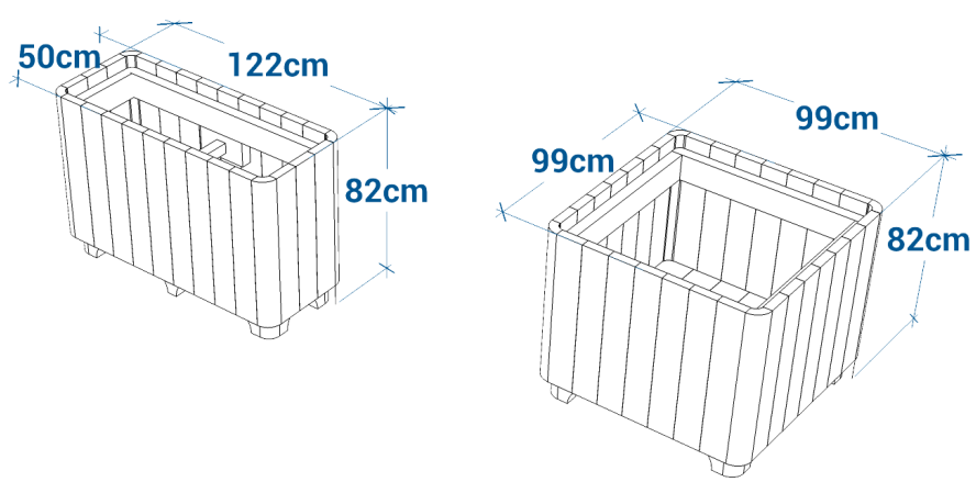 Shéma :Jardinières Curve