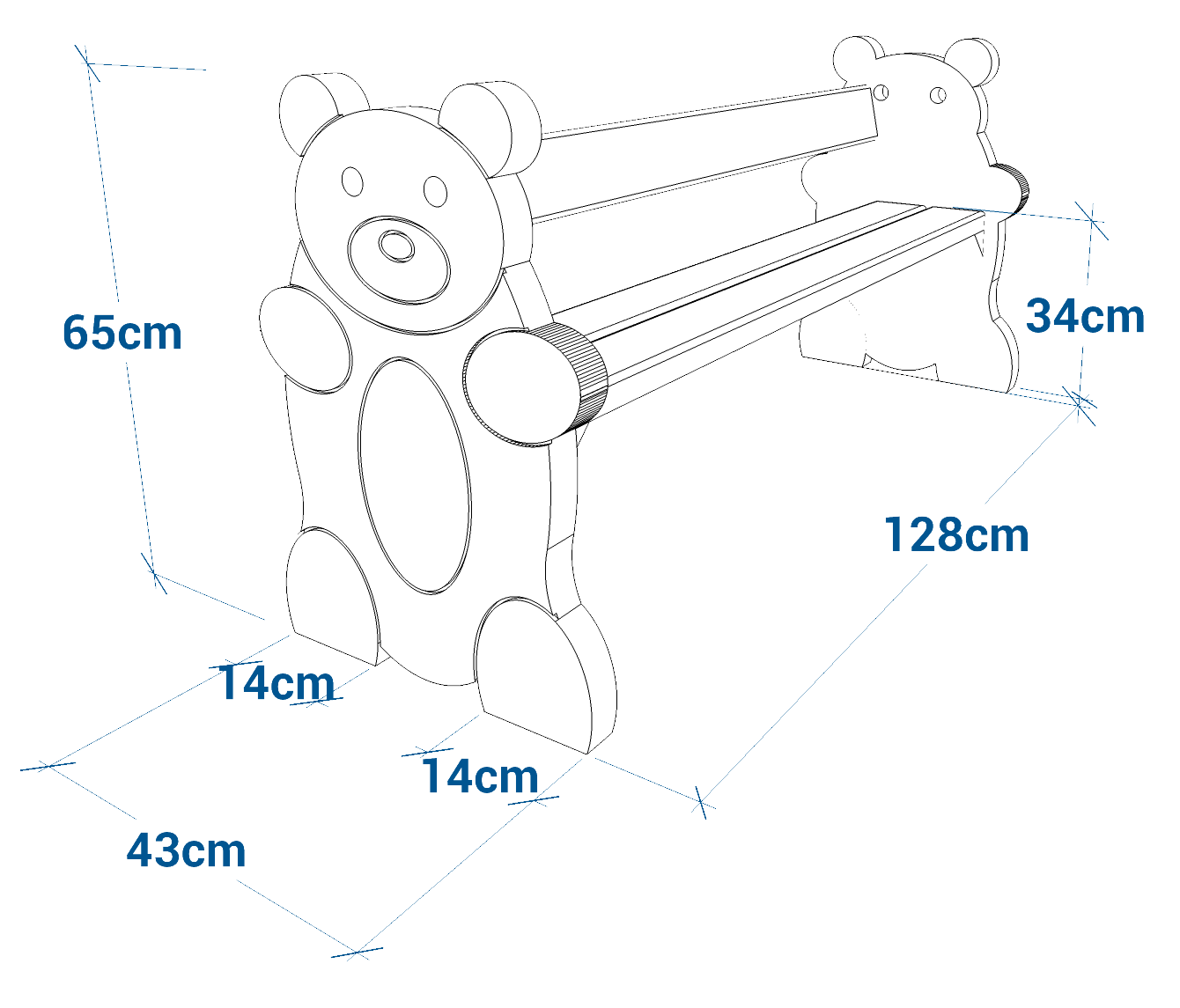 Shéma :Banc Nounours
