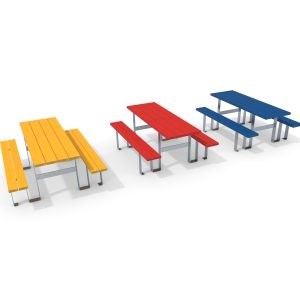 Table pique-nique colorée