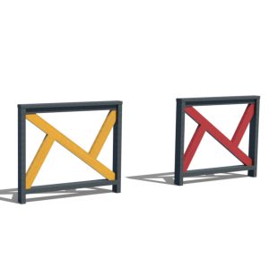 Mobilier de sécurité et signalisation coloré