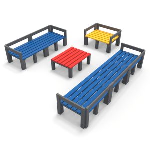 Bancs et Banquettes Colorées