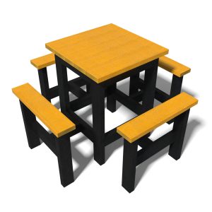 Table pique-nique colorée